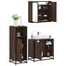 Ensemble de meubles de salle de bain 3 pcs Chêne marron - Photo n°1