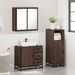 Ensemble de meubles de salle de bain 3 pcs Chêne marron - Photo n°4