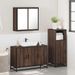 Ensemble de meubles de salle de bain 3 pcs Chêne marron - Photo n°4