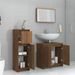 Ensemble de meubles de salle de bain 3 pcs Chêne marron - Photo n°3