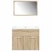 Ensemble de meubles de salle de bain 3 pcs chêne sonoma - Photo n°4