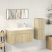 Ensemble de meubles de salle de bain 3 pcs chêne sonoma - Photo n°3