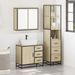 Ensemble de meubles de salle de bain 3 pcs chêne sonoma - Photo n°3