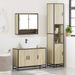 Ensemble de meubles de salle de bain 3 pcs chêne sonoma - Photo n°3