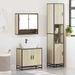 Ensemble de meubles de salle de bain 3 pcs chêne sonoma - Photo n°4