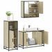 Ensemble de meubles de salle de bain 3 pcs chêne sonoma - Photo n°1