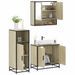 Ensemble de meubles de salle de bain 3 pcs chêne sonoma - Photo n°1