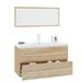 Ensemble de meubles de salle de bain 3 pcs Chêne sonoma 2 - Photo n°3