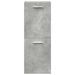 Ensemble de meubles de salle de bain 3 pcs gris béton - Photo n°5