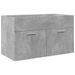 Ensemble de meubles de salle de bain 3 pcs gris béton - Photo n°7