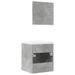 Ensemble de meubles de salle de bain 3 pcs gris béton - Photo n°6