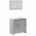 Ensemble de meubles de salle de bain 3 pcs gris béton - Photo n°6