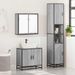 Ensemble de meubles de salle de bain 3 pcs Sonoma gris - Photo n°4