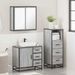 Ensemble de meubles de salle de bain 3 pcs Sonoma gris - Photo n°4