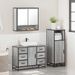 Ensemble de meubles de salle de bain 3 pcs Sonoma gris - Photo n°4