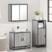 Ensemble de meubles de salle de bain 3 pcs Sonoma gris - Photo n°4