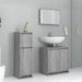 Ensemble de meubles de salle de bain 3 pcs Sonoma gris - Photo n°1