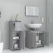 Ensemble de meubles de salle de bain 3 pcs Sonoma gris - Photo n°3