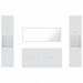 Ensemble de meubles de salle de bain 4 pcs blanc brillant - Photo n°5