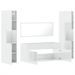 Ensemble de meubles de salle de bain 4 pcs blanc brillant - Photo n°8