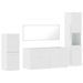 Ensemble de meubles de salle de bain 4 pcs blanc brillant - Photo n°2