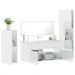 Ensemble de meubles de salle de bain 4 pcs blanc brillant - Photo n°4