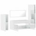 Ensemble de meubles de salle de bain 4 pcs blanc brillant - Photo n°8