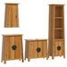 Ensemble de meubles de salle de bain 4 pcs bois de pin massif - Photo n°2