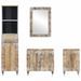 Ensemble de meubles de salle de bain 4 pcs bois manguier massif - Photo n°7