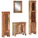 Ensemble de meubles de salle de bain 4 pcs bois massif récupéré - Photo n°1