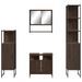 Ensemble de meubles de salle de bain 4 pcs Chêne marron - Photo n°6