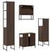 Ensemble de meubles de salle de bain 4 pcs Chêne marron - Photo n°8