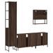 Ensemble de meubles de salle de bain 4 pcs Chêne marron - Photo n°8