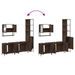 Ensemble de meubles de salle de bain 4 pcs Chêne marron - Photo n°9