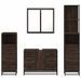 Ensemble de meubles de salle de bain 4 pcs chêne marron - Photo n°5