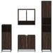 Ensemble de meubles de salle de bain 4 pcs chêne marron - Photo n°5