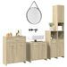 Ensemble de meubles de salle de bain 4 pcs chêne sonoma - Photo n°1