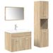 Ensemble de meubles de salle de bain 4 pcs chêne sonoma - Photo n°2