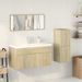 Ensemble de meubles de salle de bain 4 pcs chêne sonoma - Photo n°3