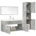 Ensemble de meubles de salle de bain 4 pcs gris béton - Photo n°3