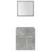 Ensemble de meubles de salle de bain 4 pcs gris béton - Photo n°9