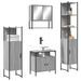 Ensemble de meubles de salle de bain 4 pcs Sonoma gris - Photo n°1