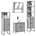Ensemble de meubles de salle de bain 4 pcs Sonoma gris - Photo n°1