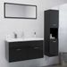 Ensemble de meubles de salle de bain Gris brillant 37 - Photo n°1