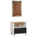 Ensemble de meubles salle de bain 2 pcs bois de manguier massif - Photo n°6