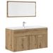 Ensemble de meubles salle de bain 3 pcs bois d'ingénierie - Photo n°4