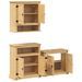 Ensemble de meubles salle de bain 3 pcs Corona bois pin massif - Photo n°4