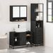 Ensemble de meubles salle de bain 3 pcs noir bois d'ingénierie - Photo n°3