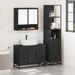 Ensemble de meubles salle de bain 3 pcs noir bois d'ingénierie - Photo n°3