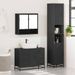 Ensemble de meubles salle de bain 3 pcs noir bois d'ingénierie - Photo n°4